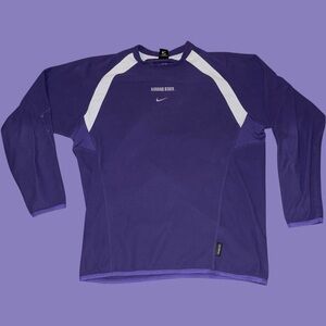 Nike 90s-Y2K Center Swoosh Kansas State Wildcats Fleece Sweatshirt Men’s Large